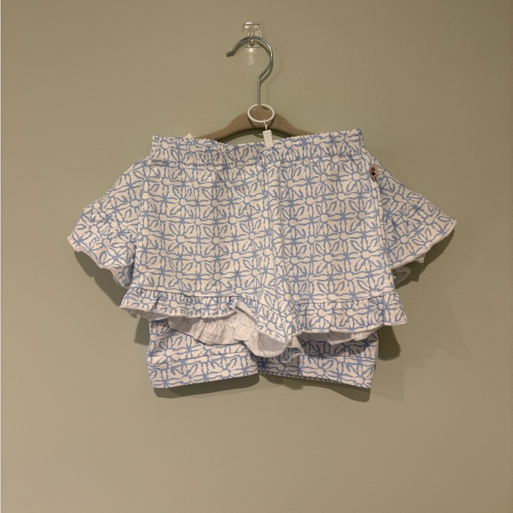 BearPaw Blue and White Kids Matching Short Set - Picture 3 of 3